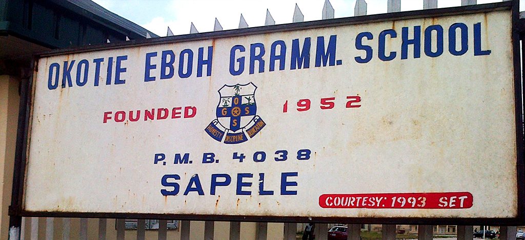 Okotie-Eboh Grammer School Signage