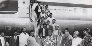 Chief Festus Samuel Okotie-eboh, Leading a Trade Delegation to the United States in 1958