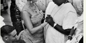Princess Alexandria of Kent dancing with Chief Festus Samuel Okotie-Eboh in 1963. Princess Alexandria of Kent dancing with Chief Festus Samuel Okotie-Eboh in 1963.